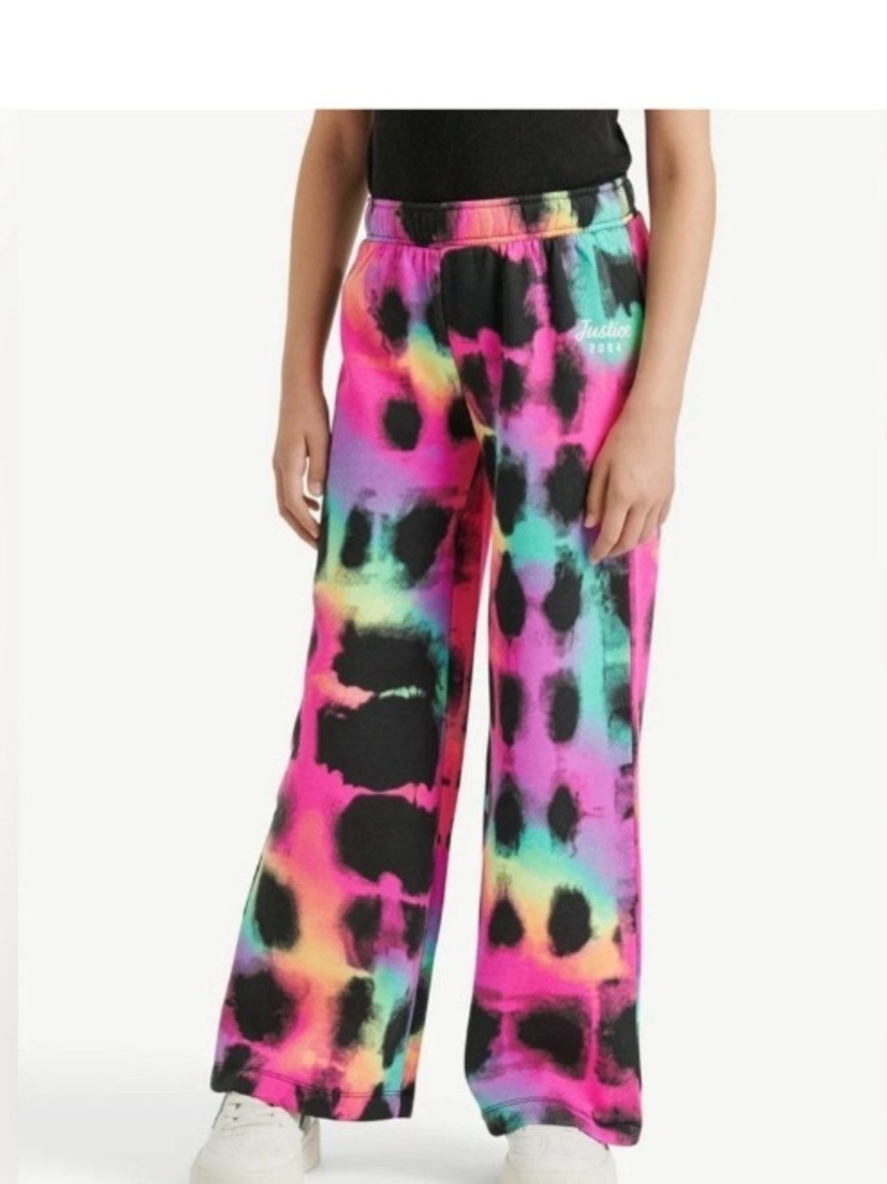 ‘Justice’ Adorable Fleece Wide
Leg Pants Multicolor Elastic Waist Sz Sm (7/8) - Picture 2 of 8